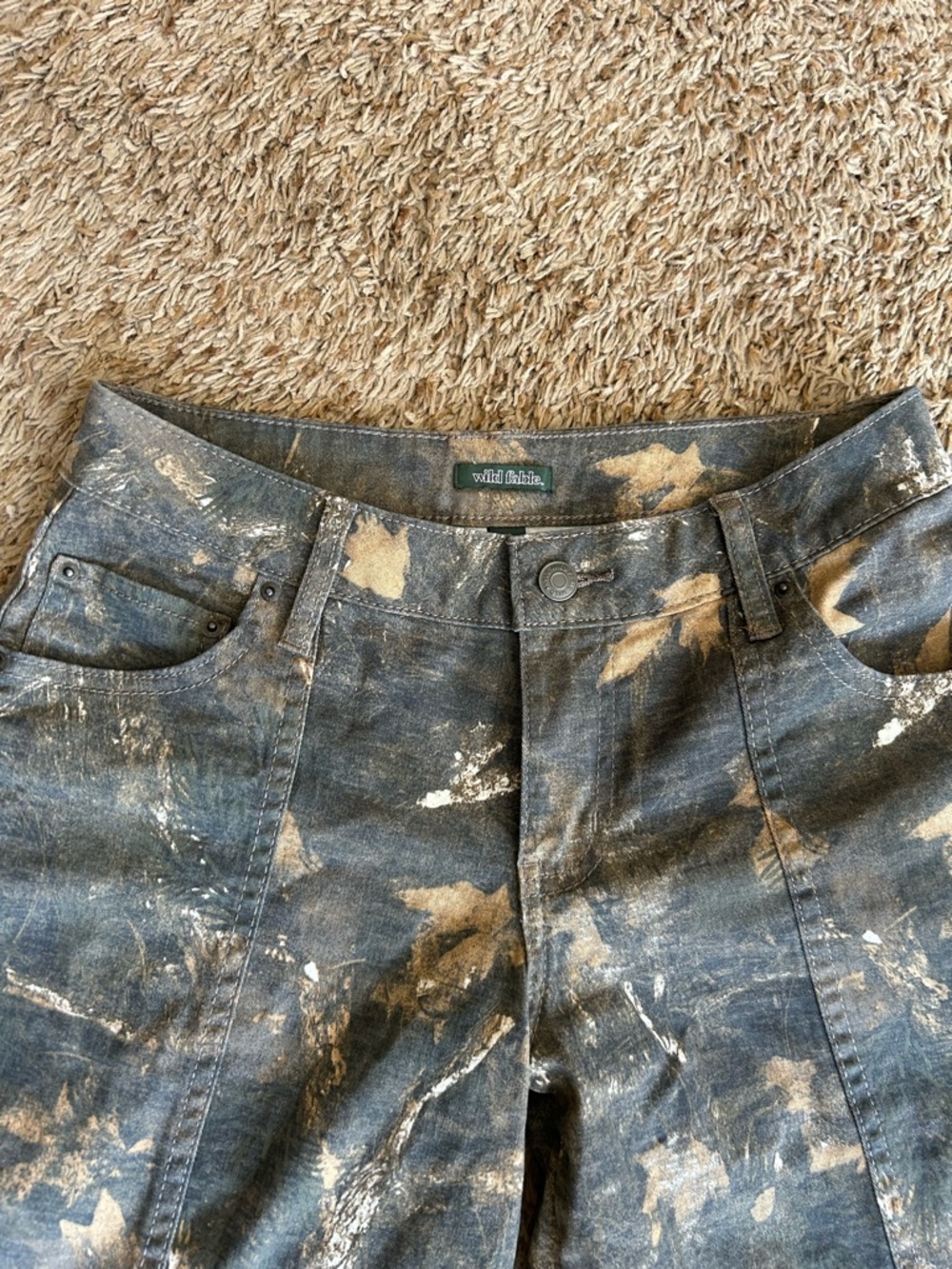 Wild Fable Leaf Camo Wide-Leg Jeans - Picture 2 of 7